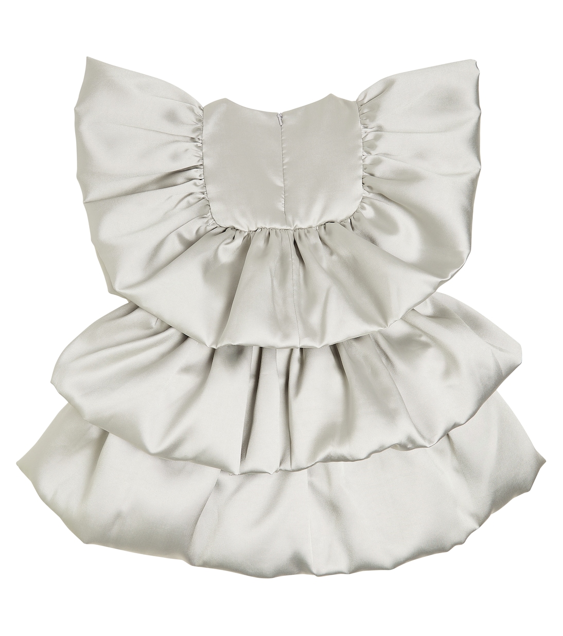 Tiered satin dress | Caroline Bosmans