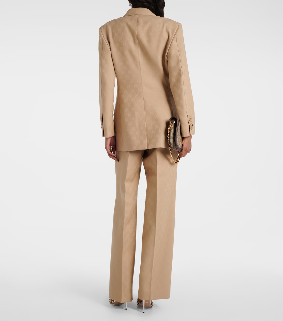 Blazer in jacquard di lana GG | Gucci