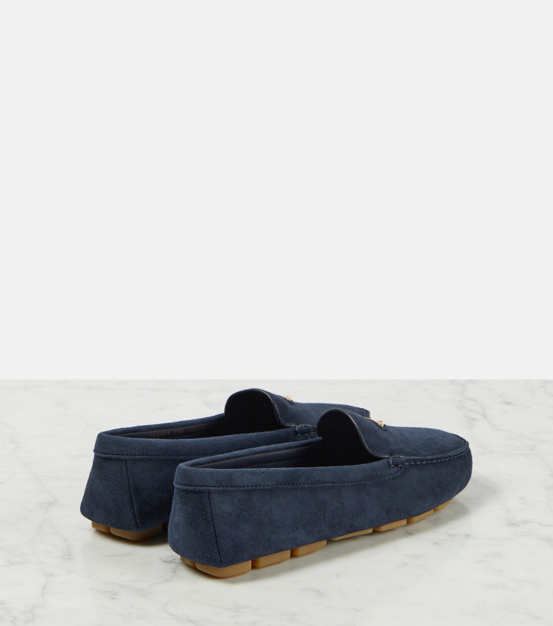 Logo suede loafers | Prada