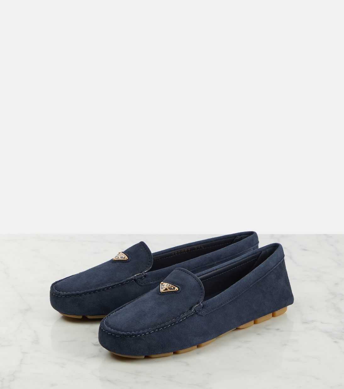 Logo suede loafers | Prada