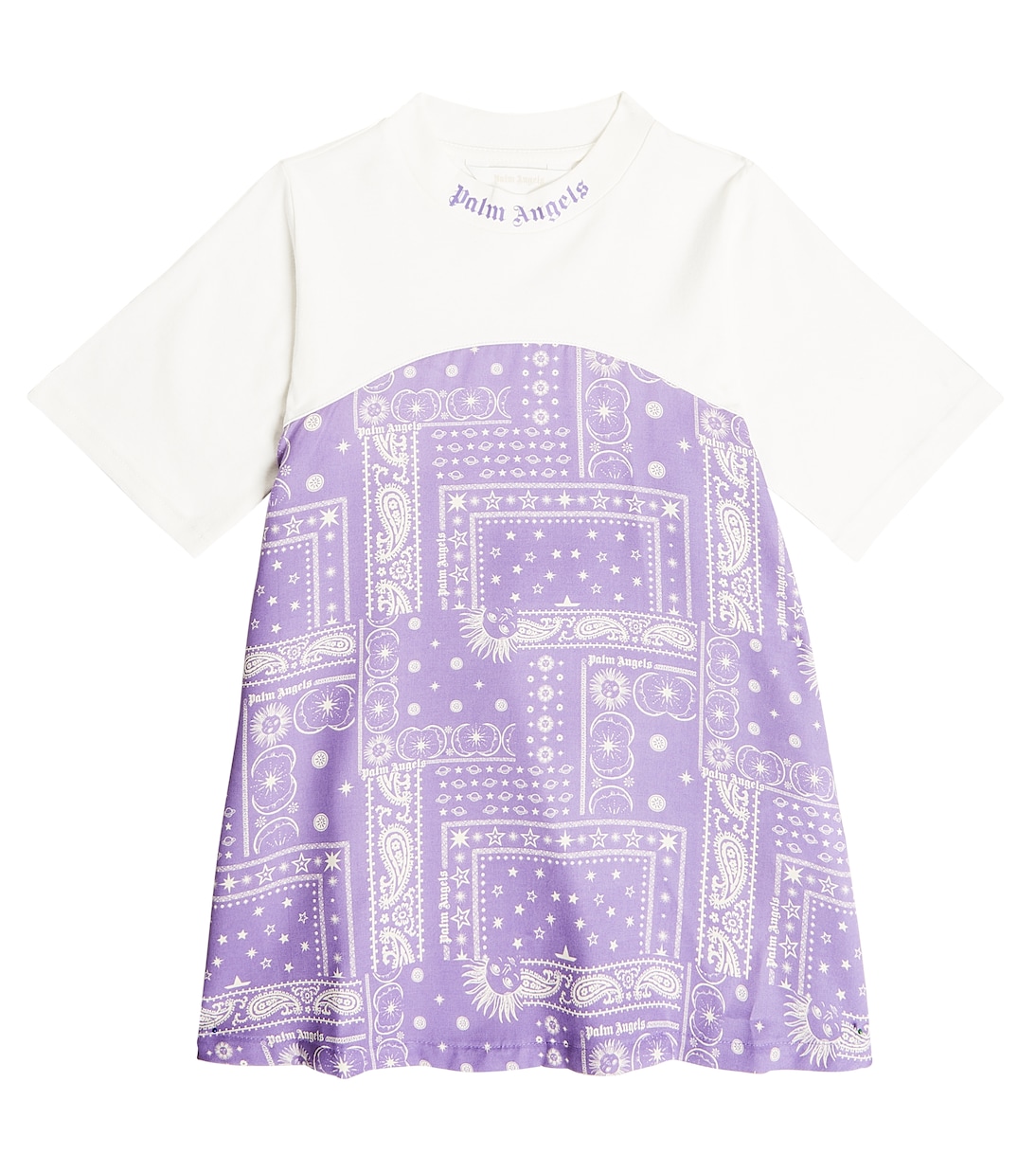 Astro Paisley cotton dress | Palm Angels Kids