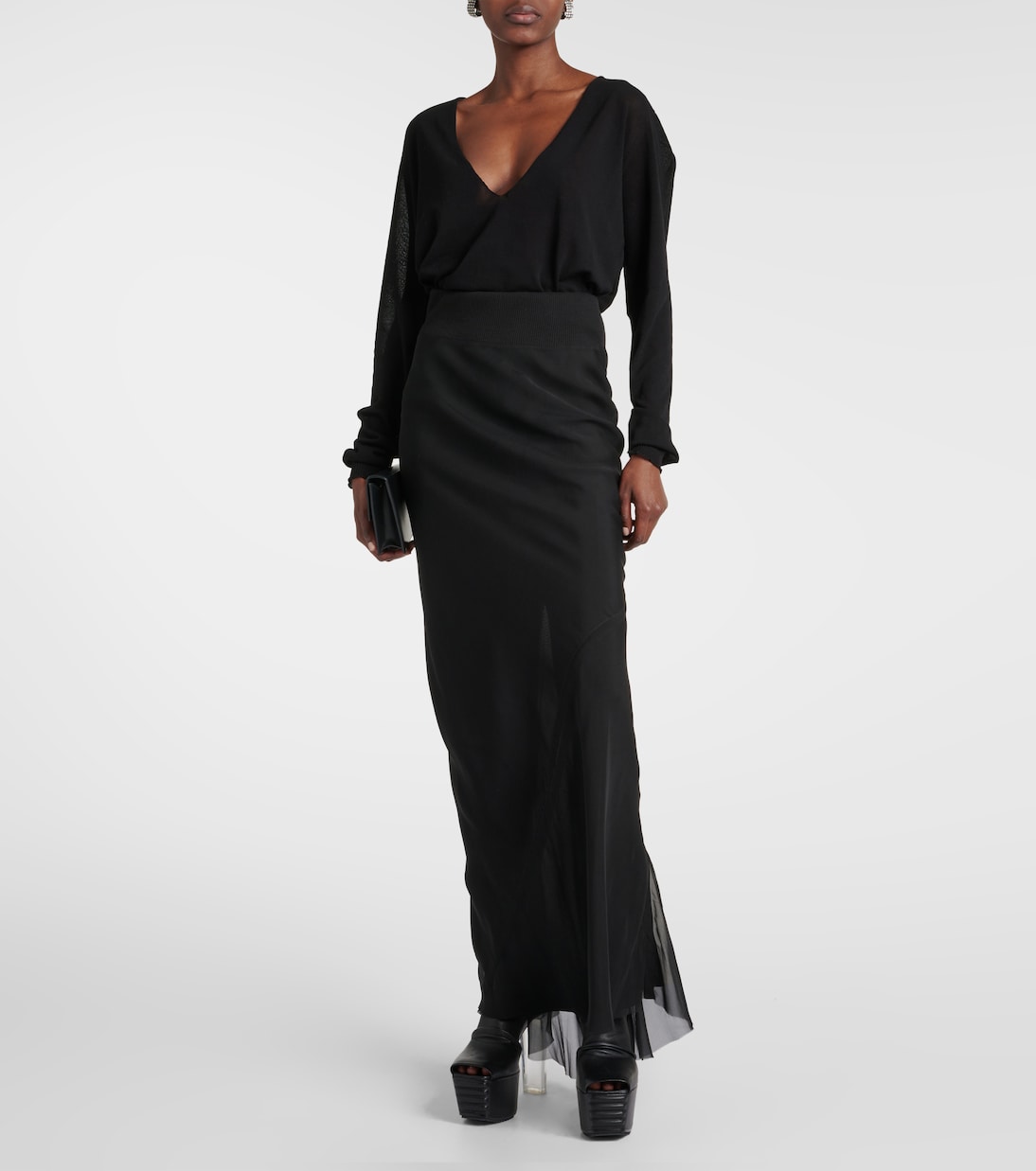 Maxirock aus Seide | Rick Owens