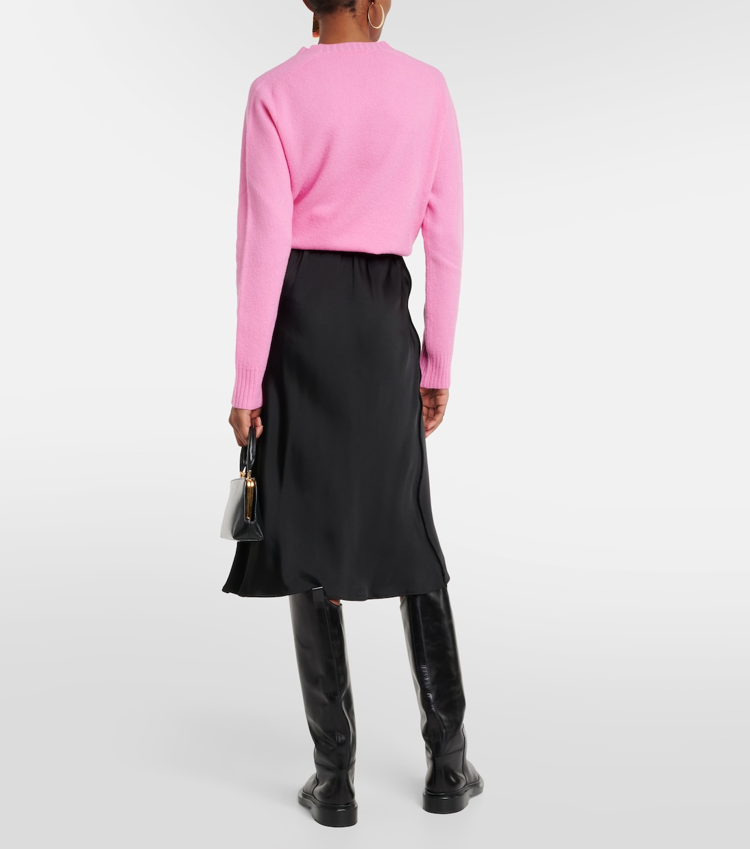 Satin midi skirt | Jil Sander