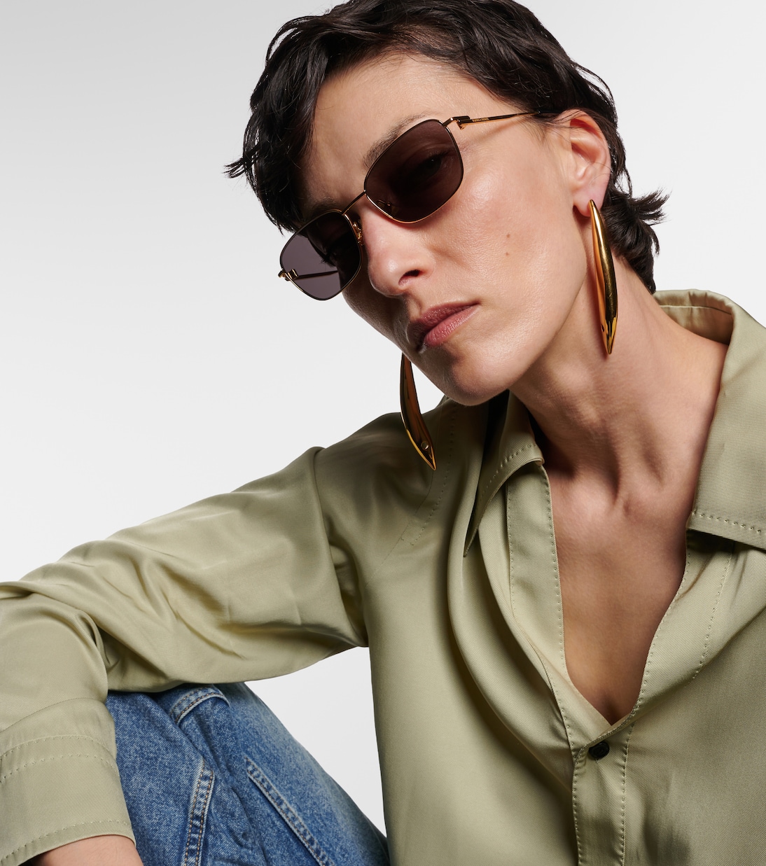 Rectangular sunglasses | Bottega Veneta