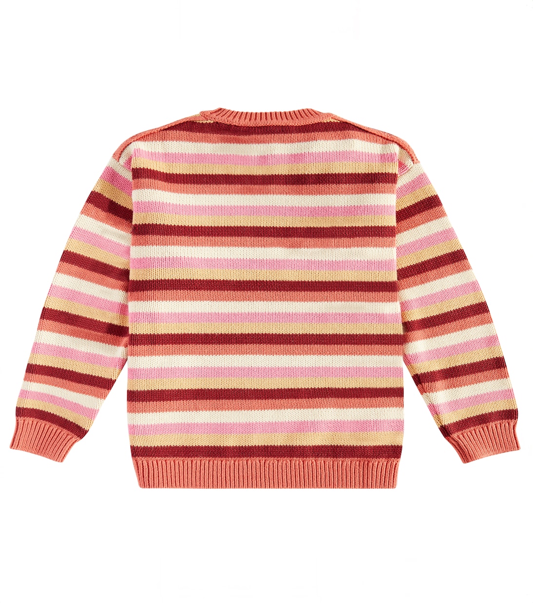 Face striped cotton sweater | Acne Studios Kids