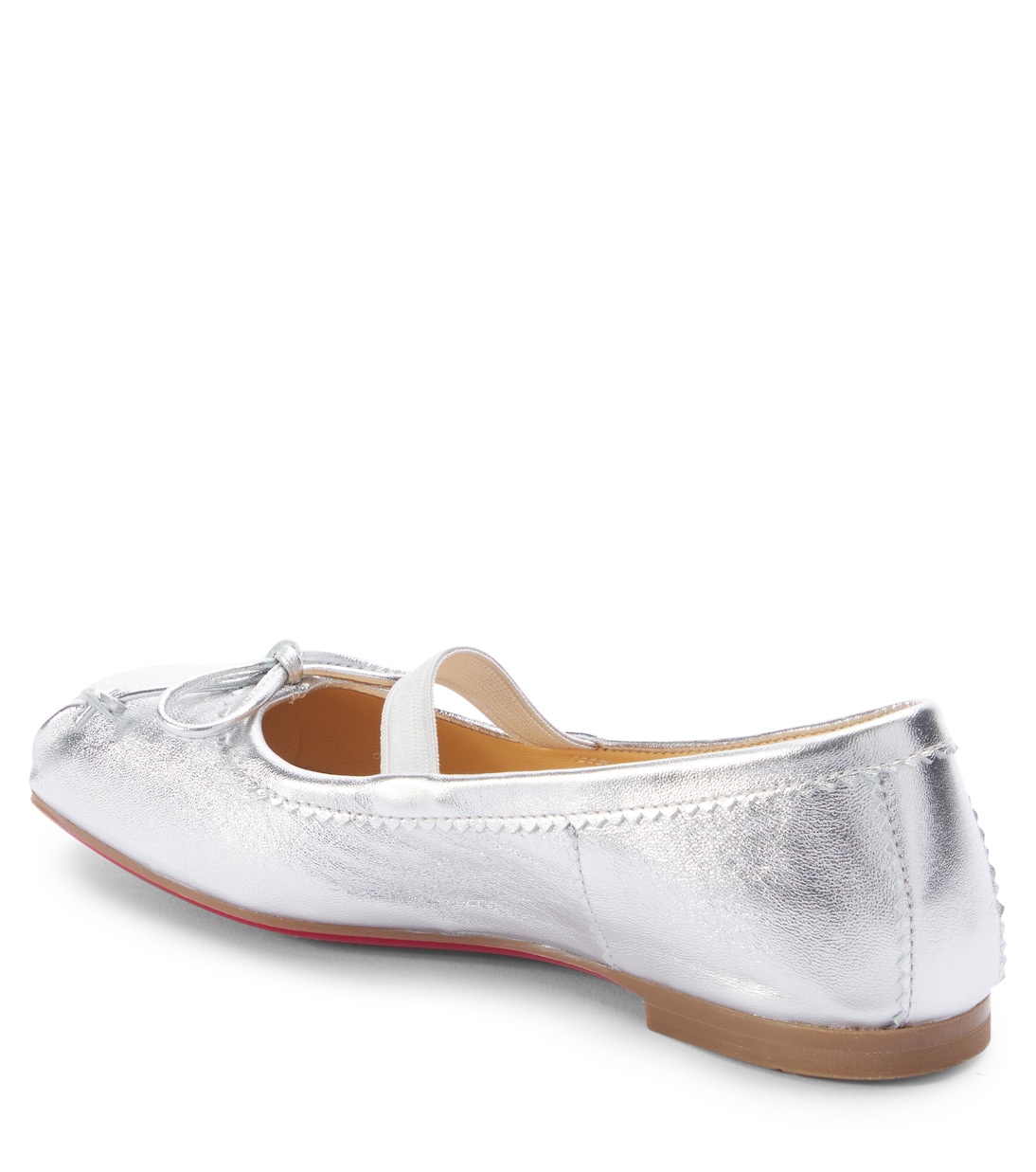Baballet metallic leather ballet flats | Christian Louboutin Kids