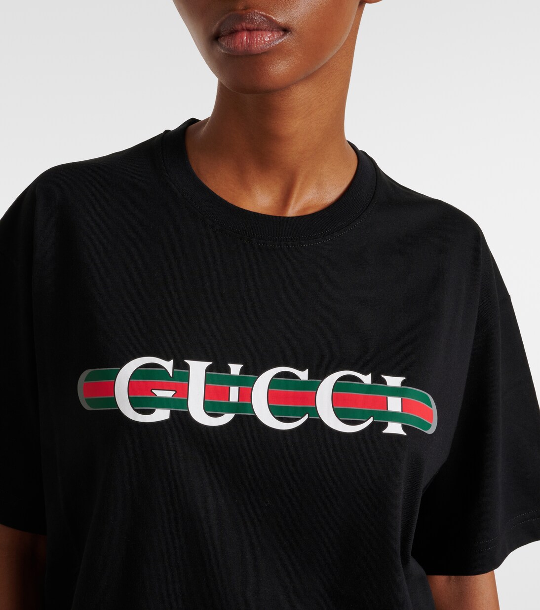 Gucci Lido printed cotton jersey T-shirt | Gucci