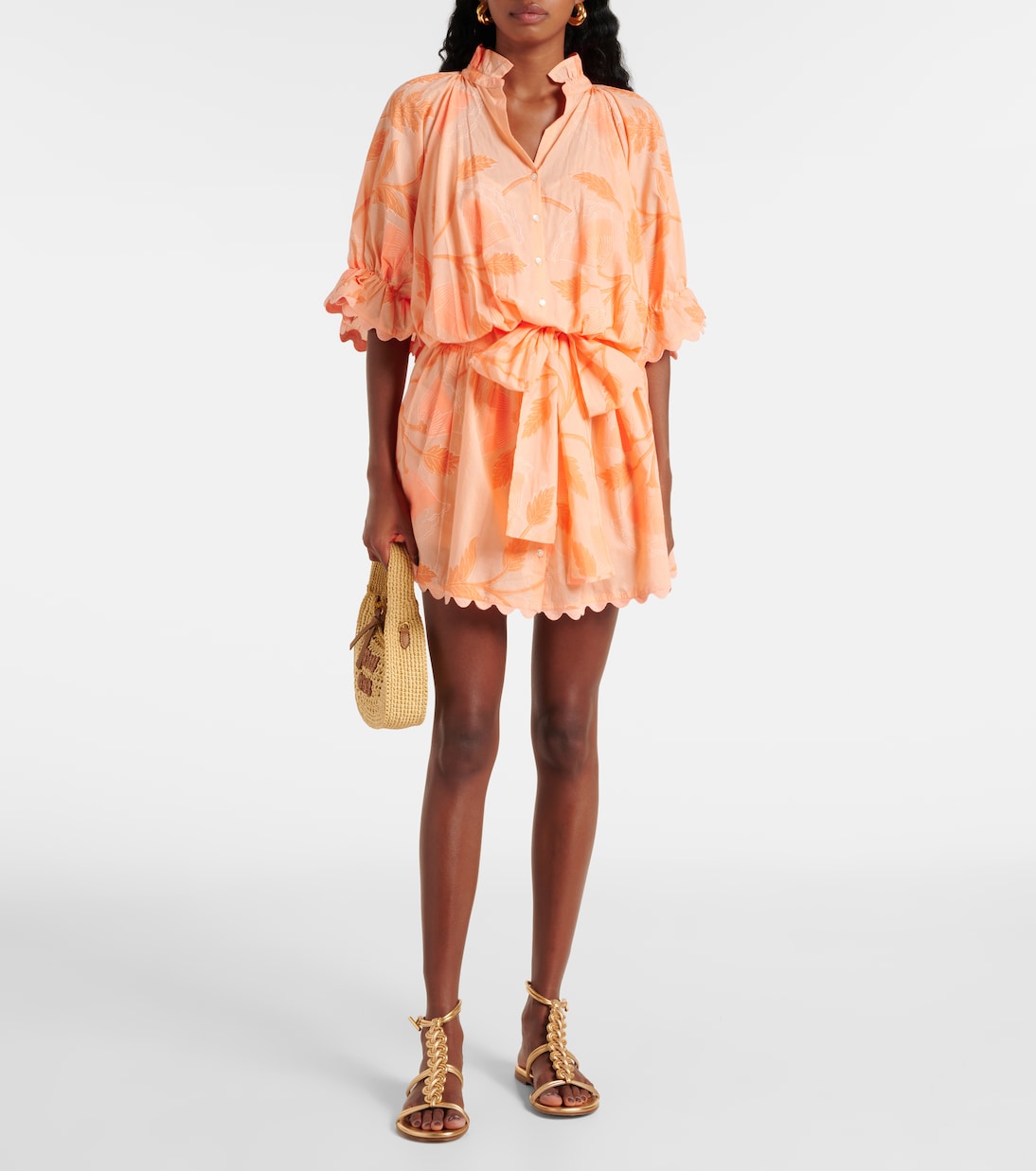 Abito chemisier in cotone con stampa | Juliet Dunn