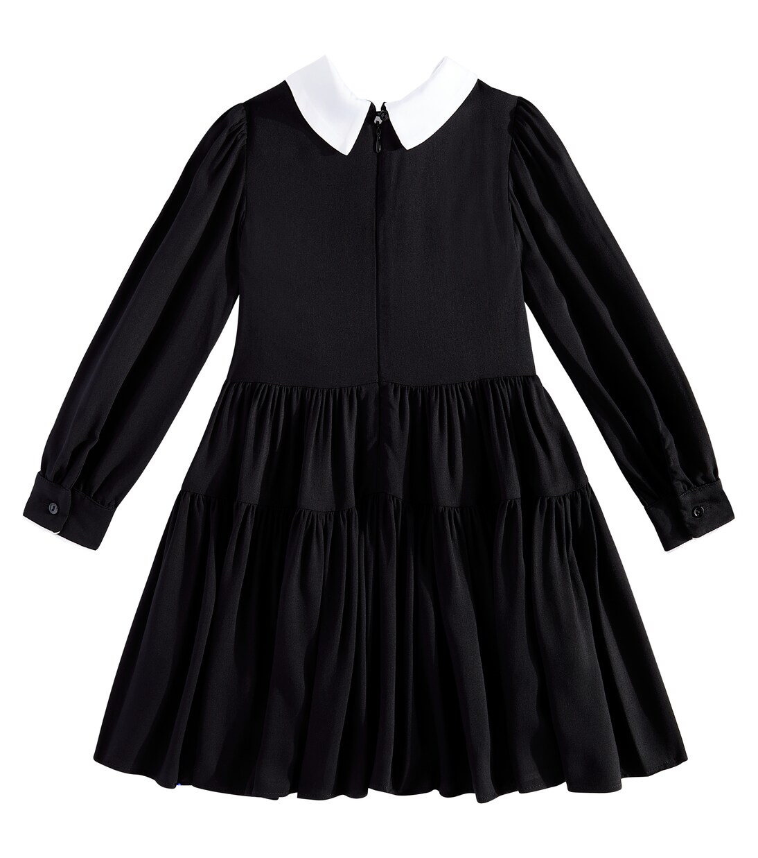 Twill bow-detail embellished dress | Monnalisa