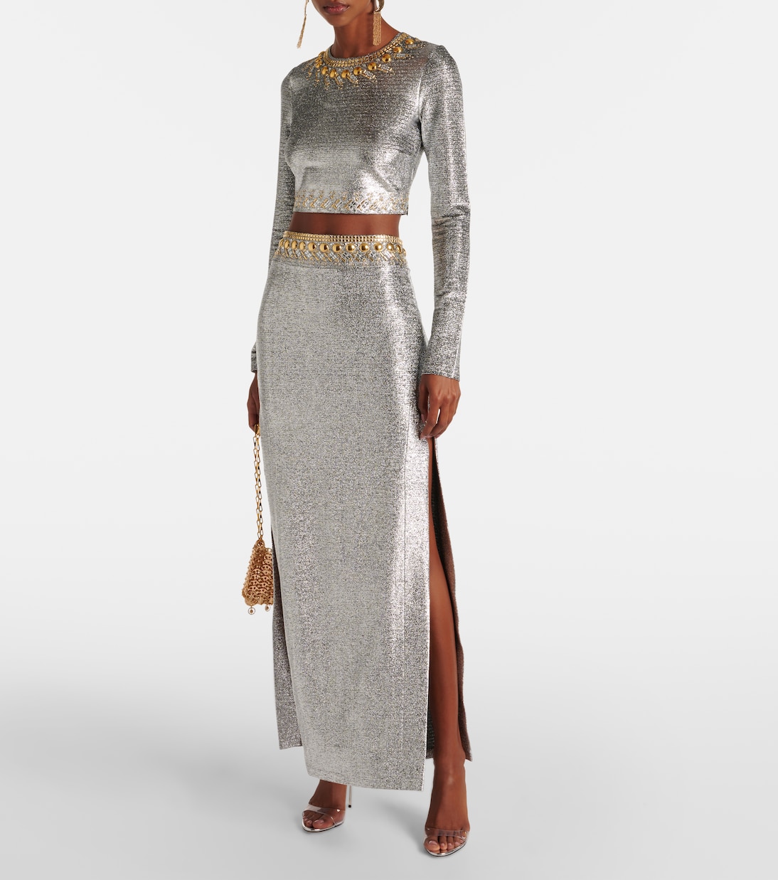 Verzierter Maxirock | Rabanne