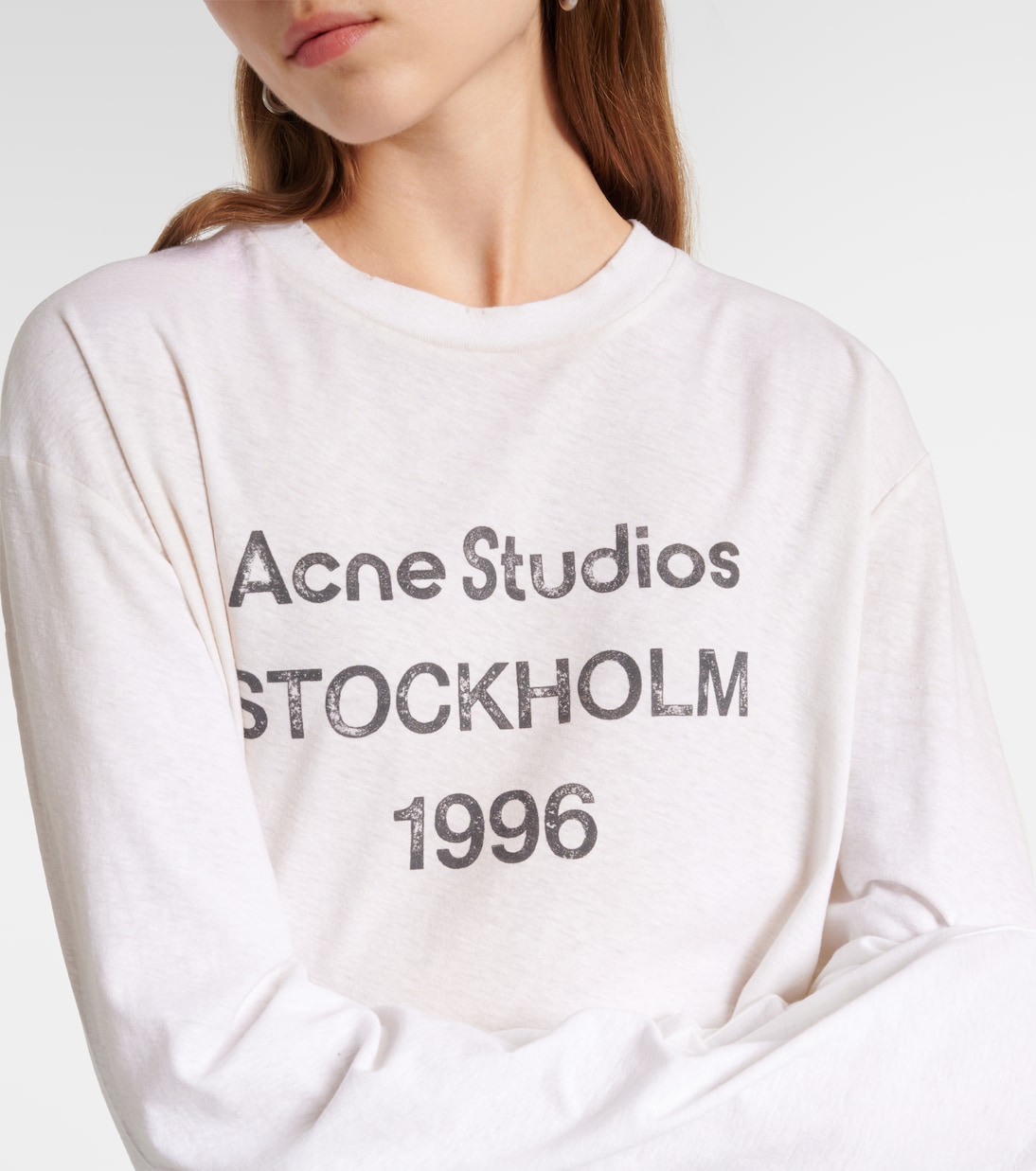 T-Shirt aus einem Baumwollgemisch | Acne Studios