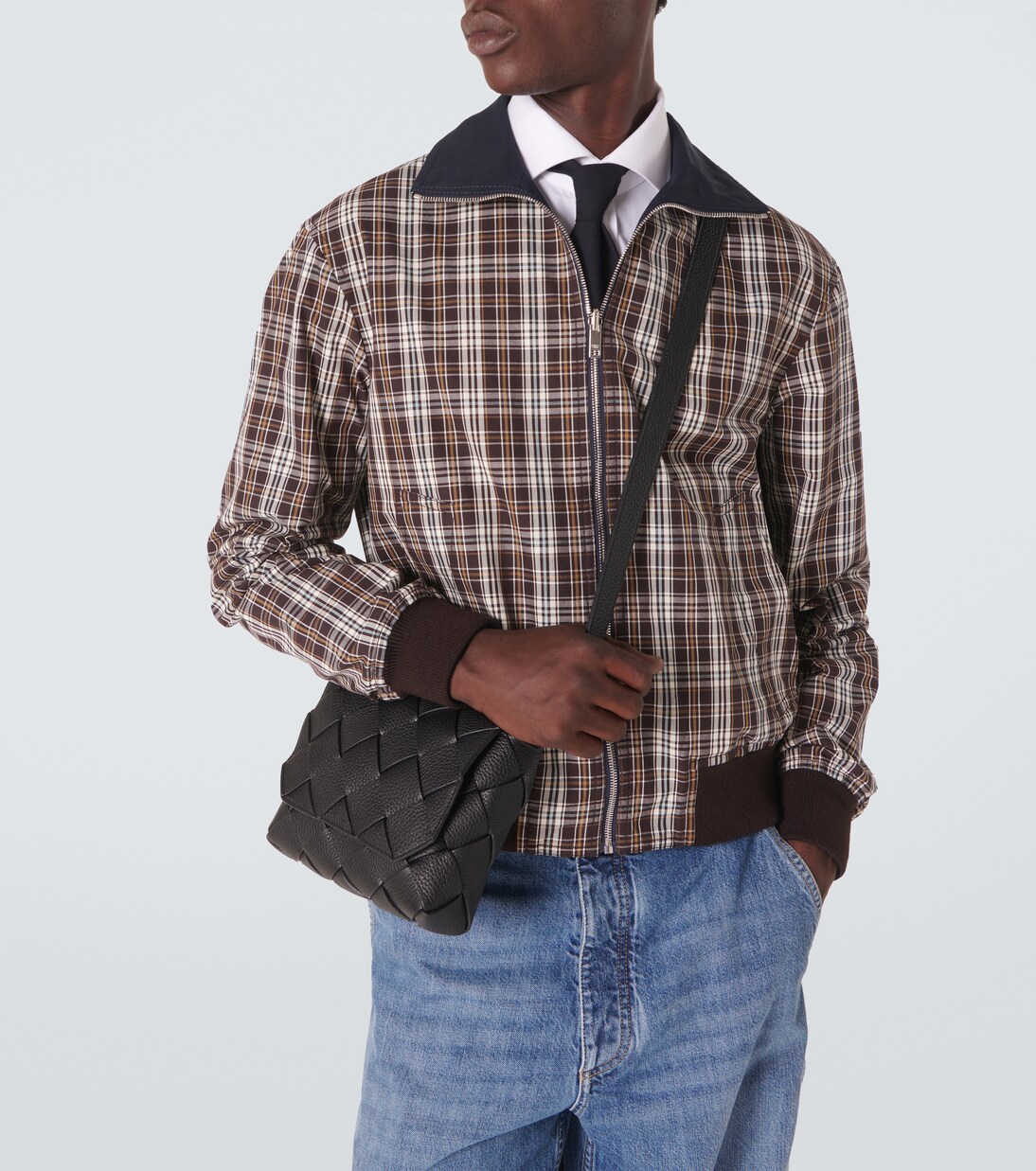 Diago Intreccio leather crossbody bag | Bottega Veneta