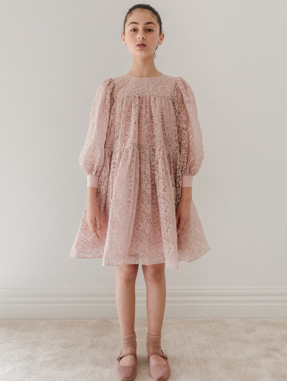 Robe brodée en coton mélangé | Petite Amalie  