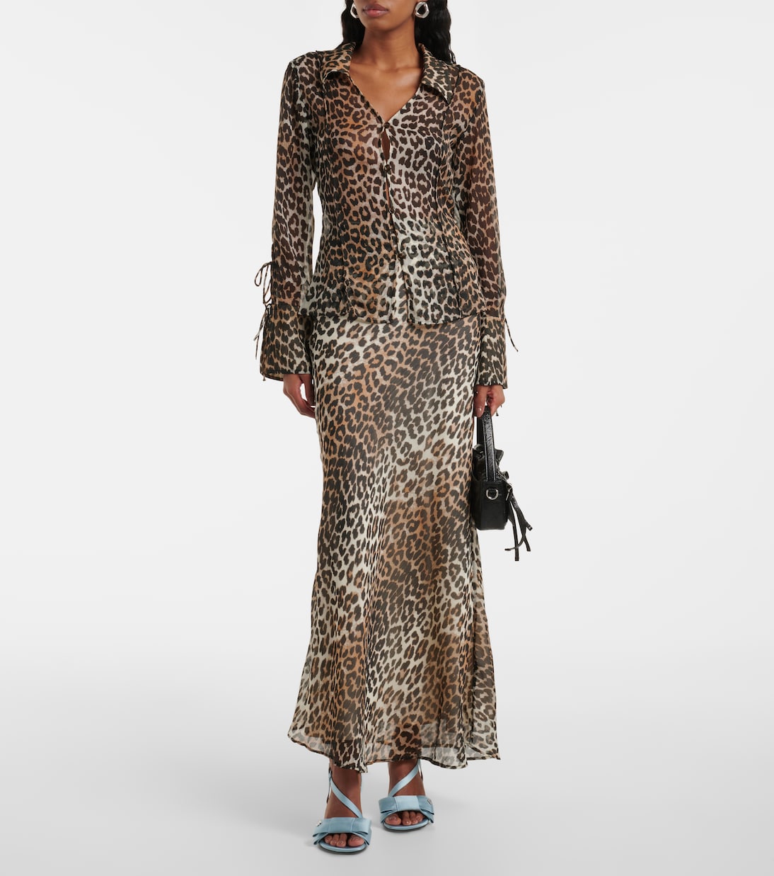 Big Bow satin sandals | Ganni