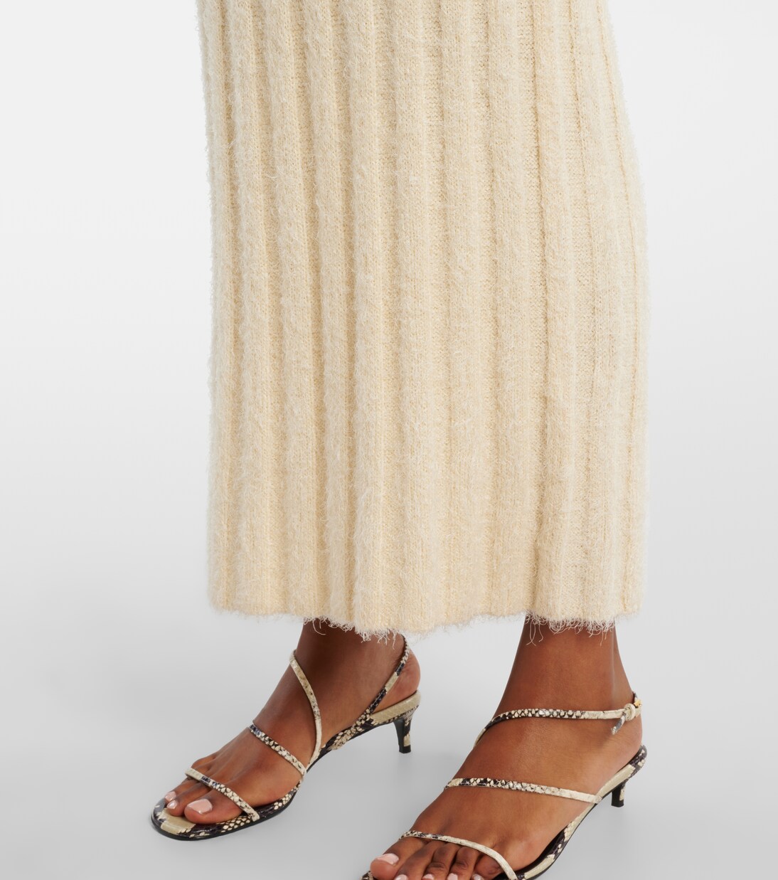 Maxirock Claire aus Seide und Kaschmir | Khaite