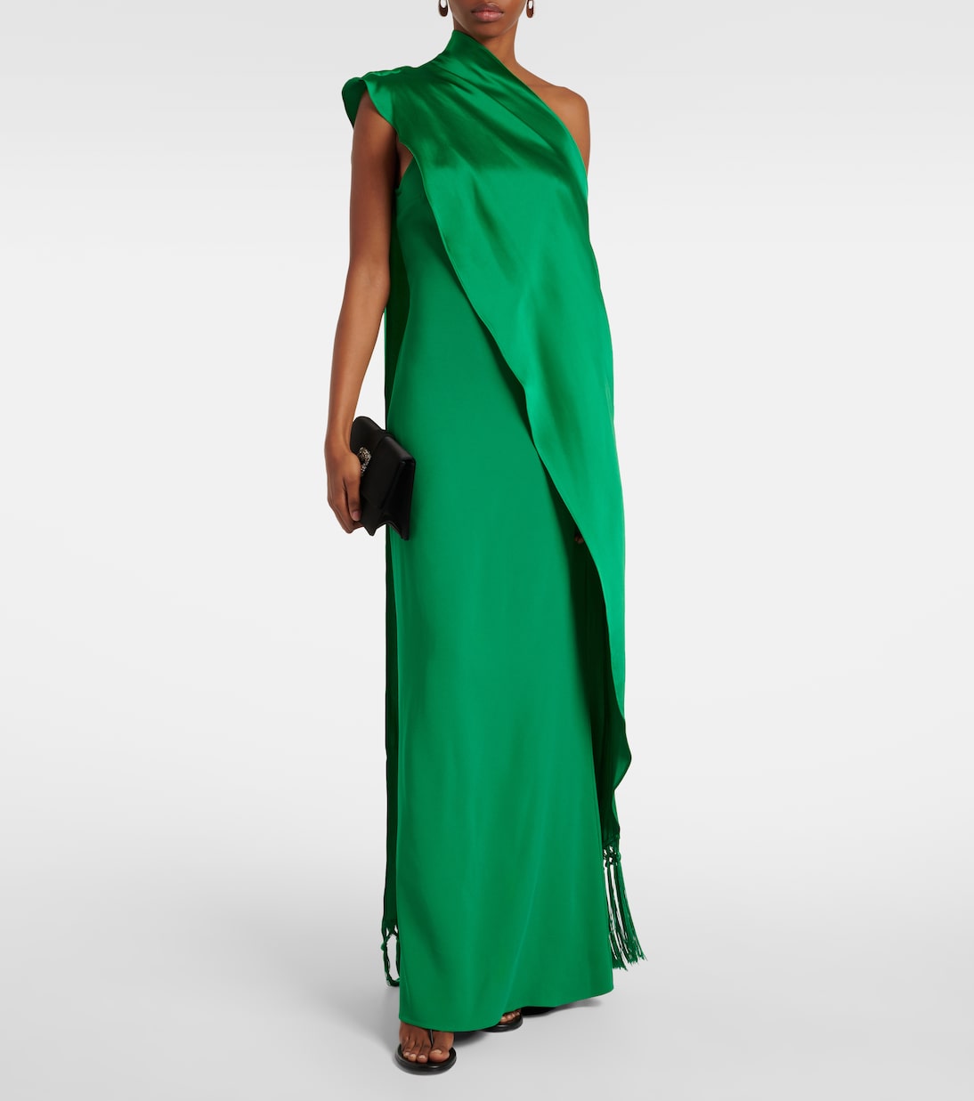 One-Shoulder-Robe Berenson aus Satin | Taller Marmo