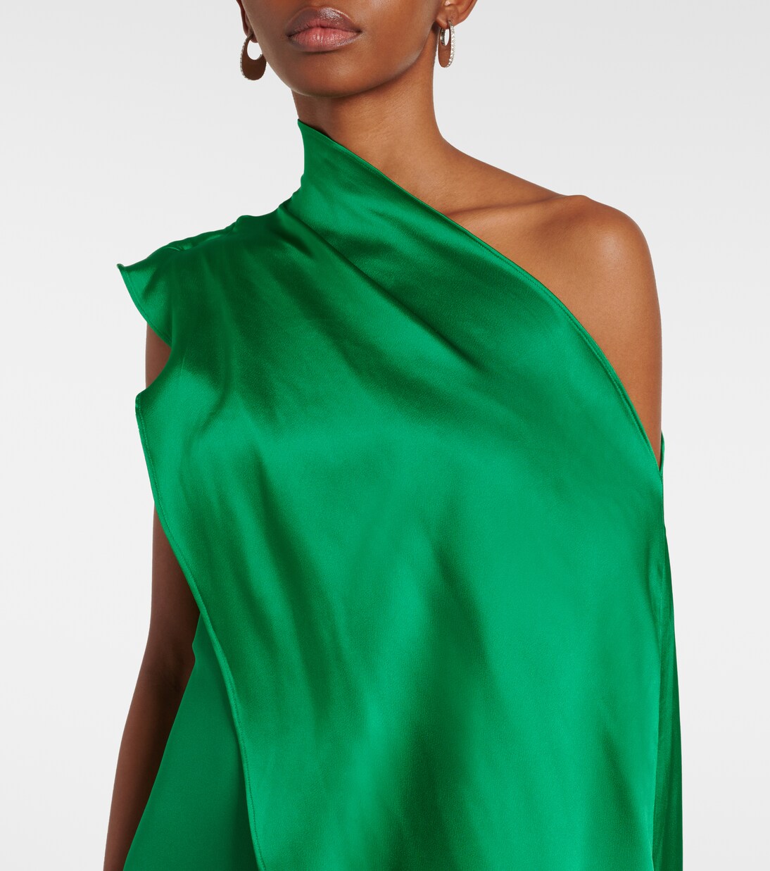 One-Shoulder-Robe Berenson aus Satin | Taller Marmo