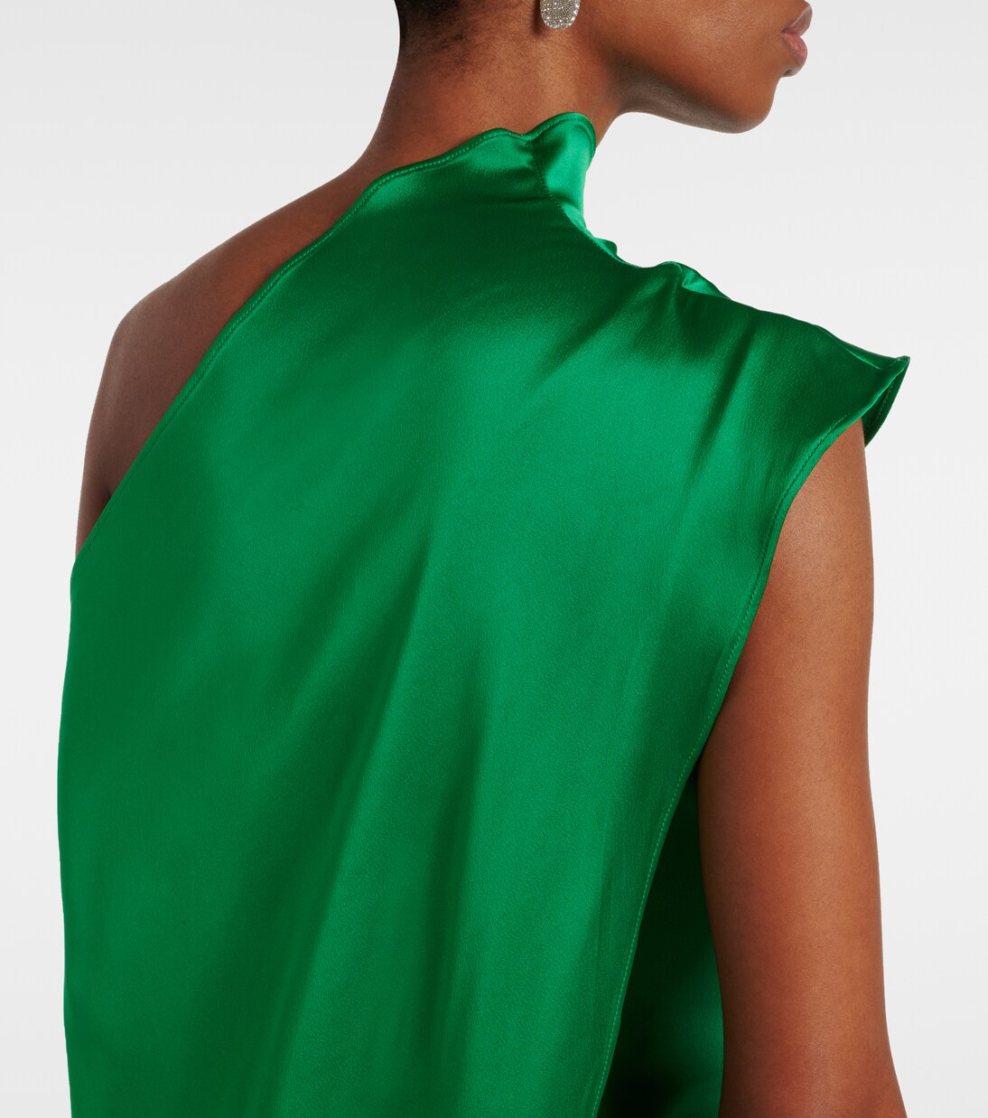 One-Shoulder-Robe Berenson aus Satin | Taller Marmo