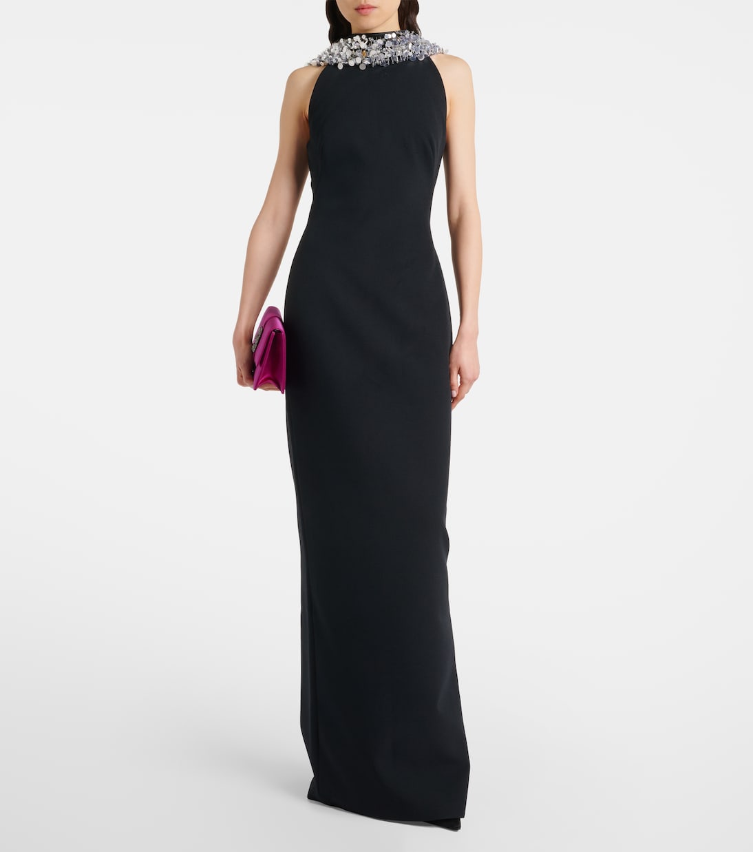 Holli embellished crêpe and satin gown | Safiyaa