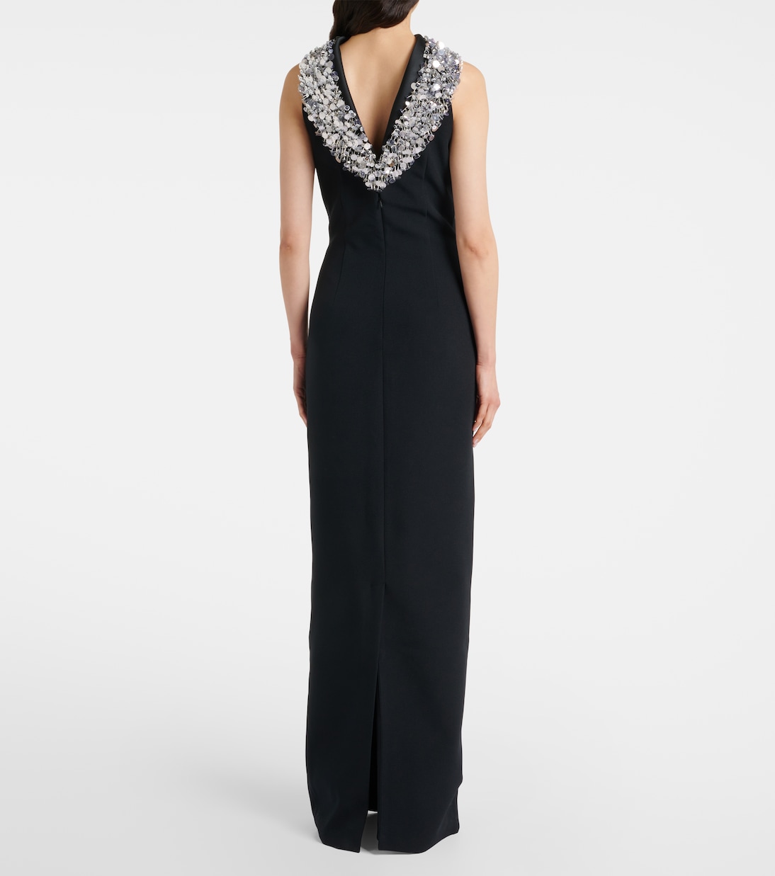 Holli embellished crêpe and satin gown | Safiyaa