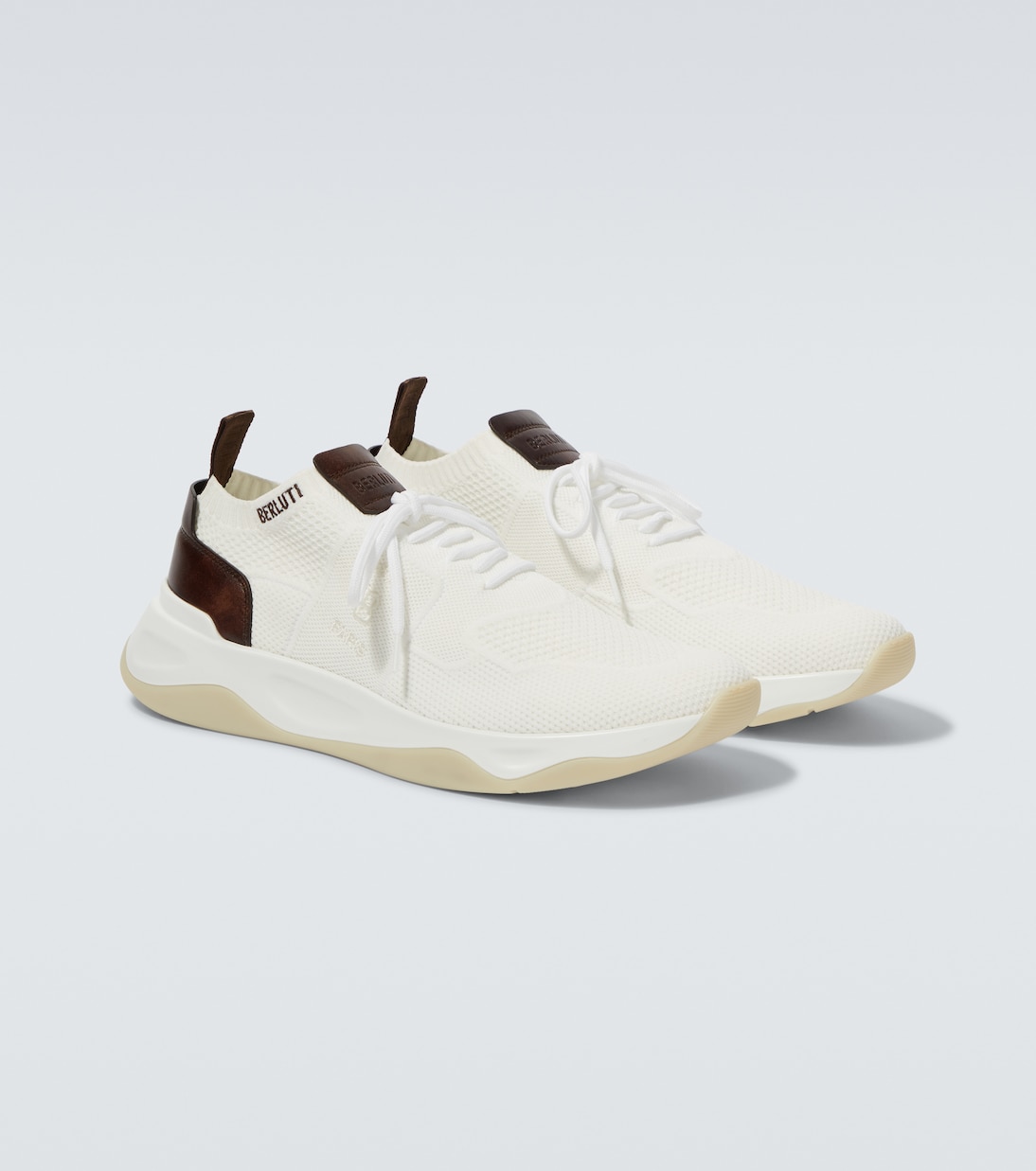 Zapatillas Shadow de punto con piel | Berluti