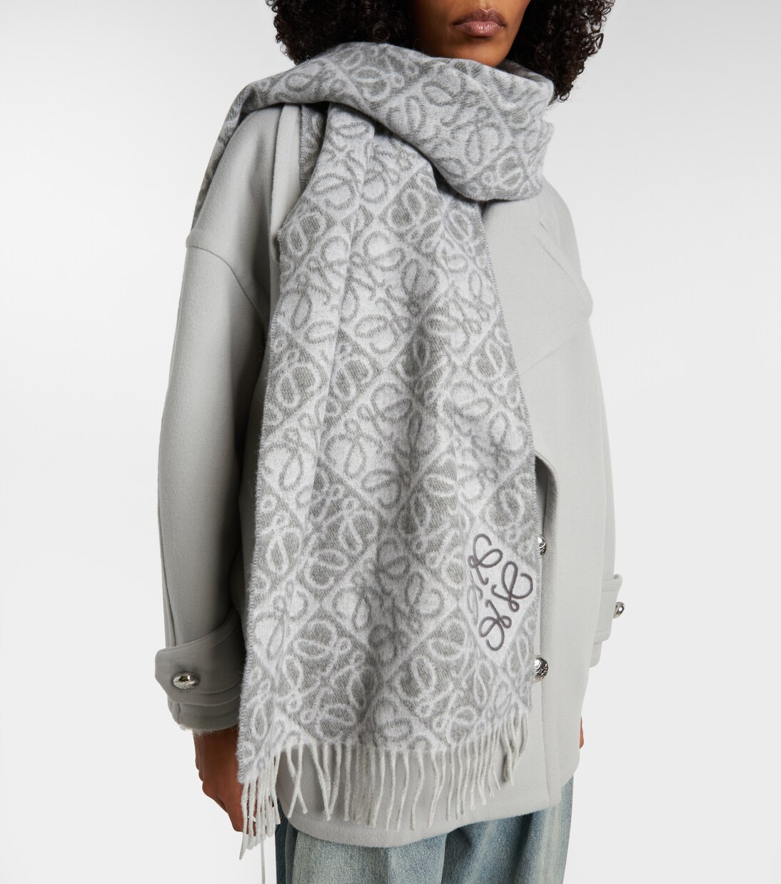 Anagram wool and cashmere scarf | Loewe
