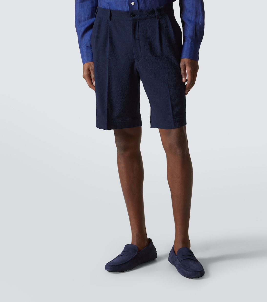 Shorts aus Seersucker | Rubinacci