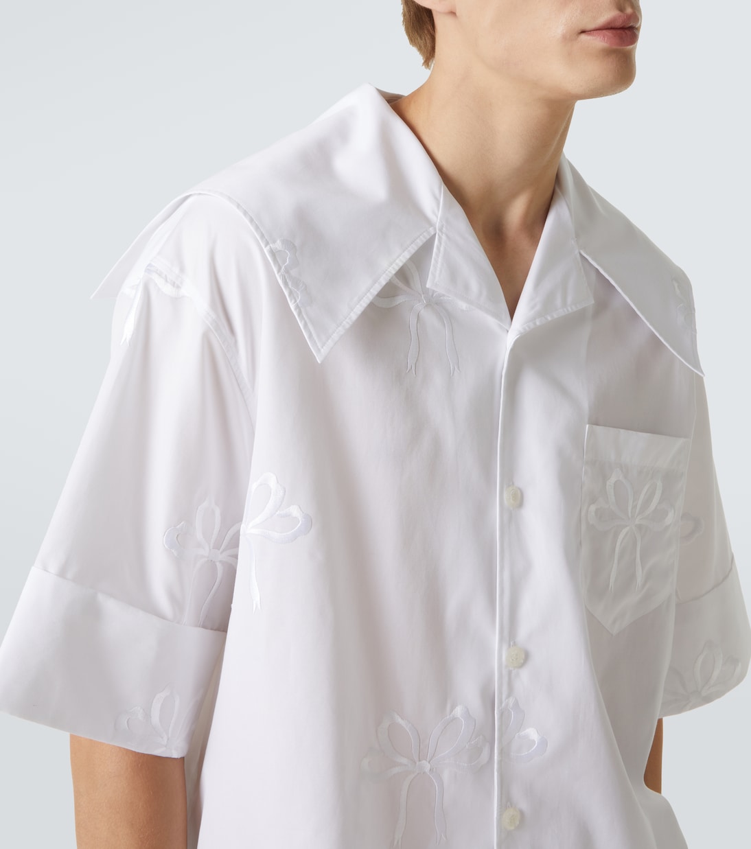 Camicia in cotone con ricamo | Simone Rocha