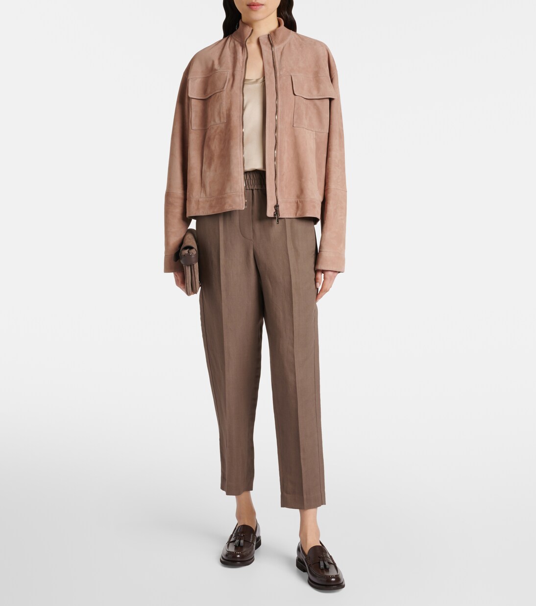 Gerade Mid-Rise-Hose | Brunello Cucinelli