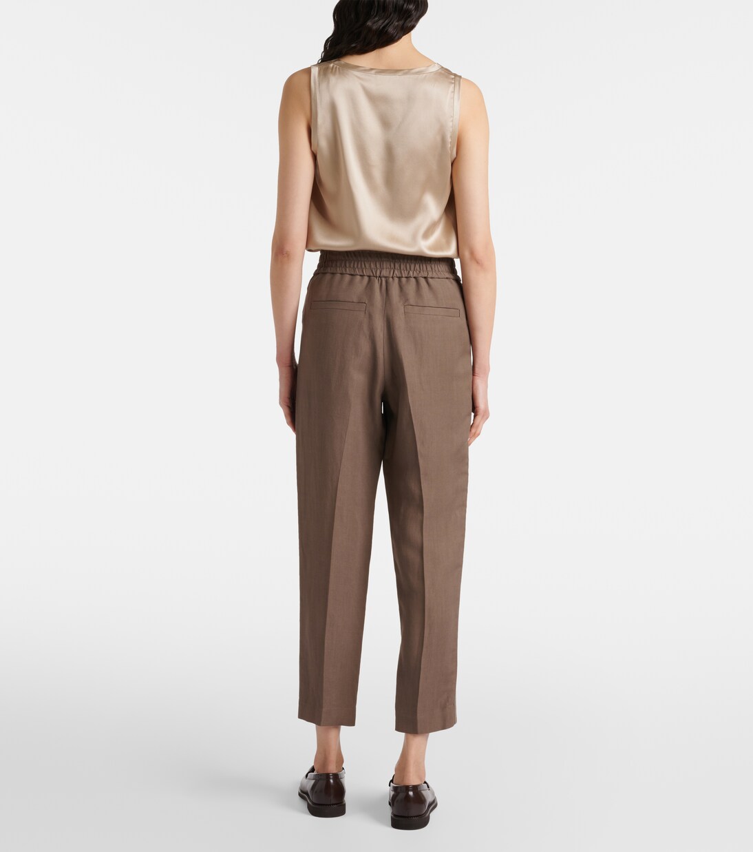 Gerade Mid-Rise-Hose | Brunello Cucinelli