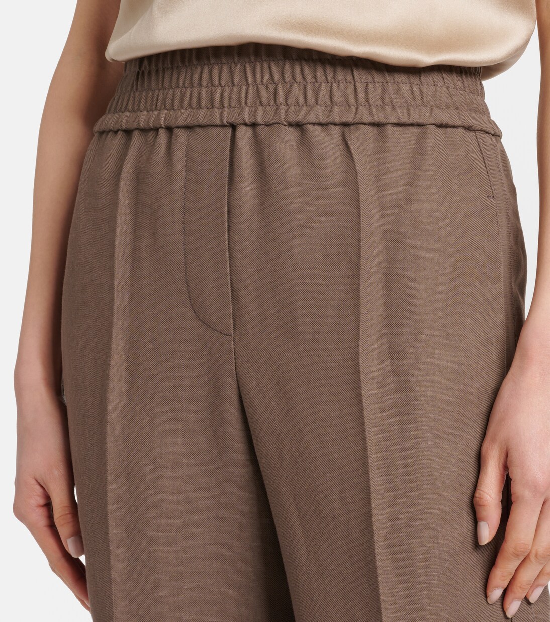 Gerade Mid-Rise-Hose | Brunello Cucinelli