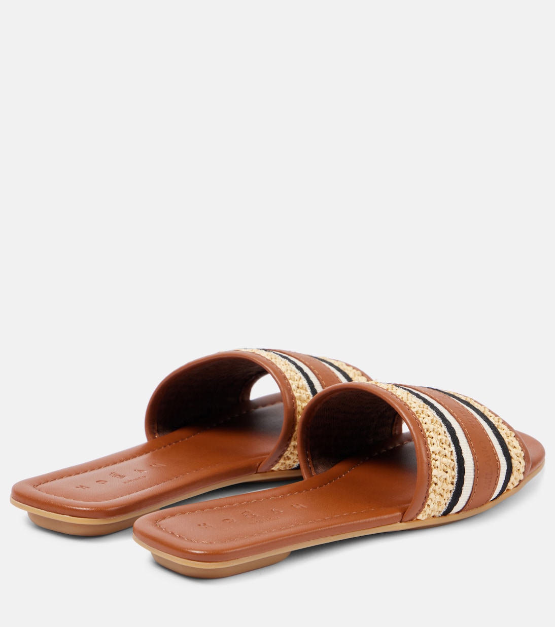 Pantoletten mit Leder | Hogan