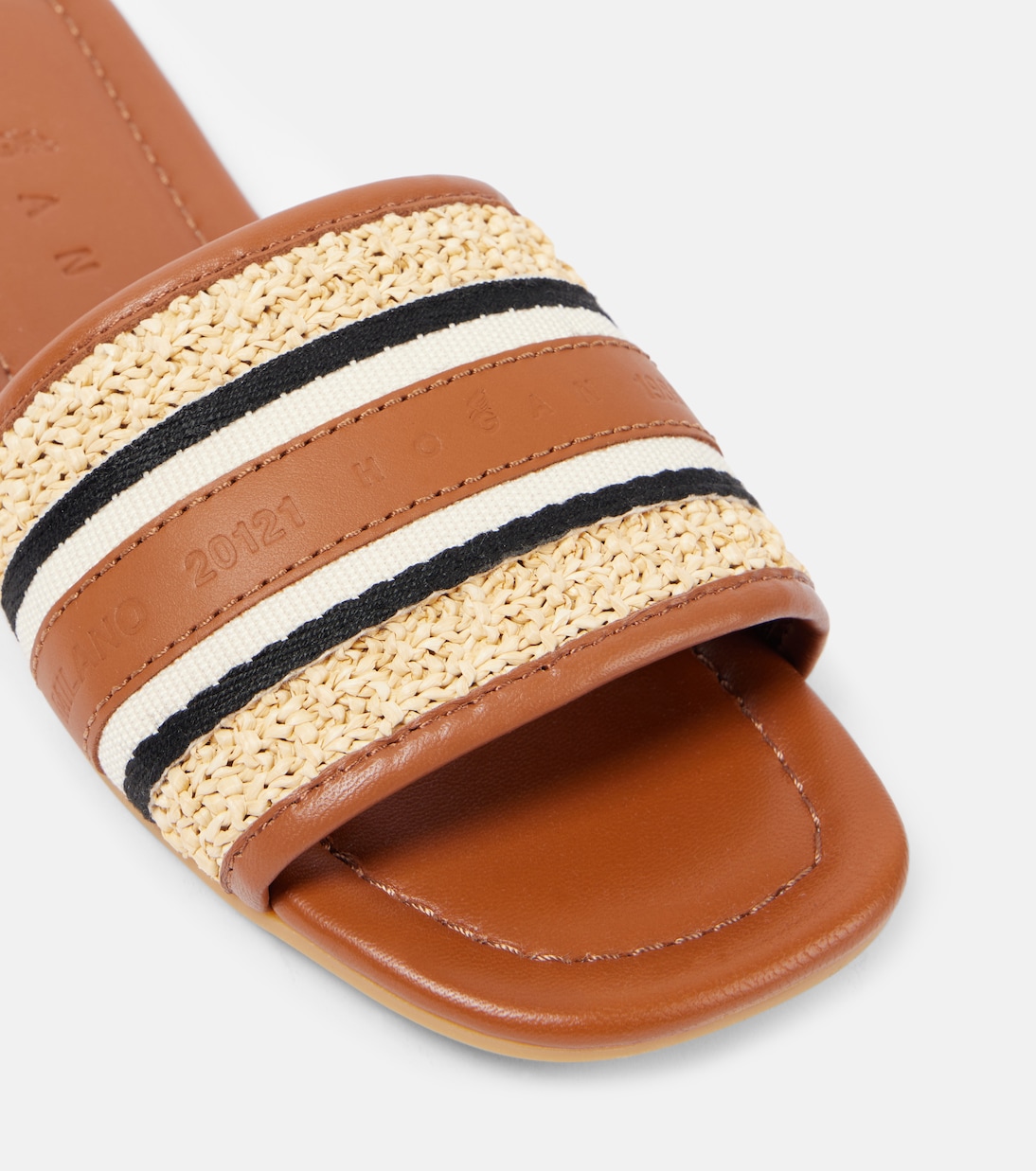 Pantoletten mit Leder | Hogan