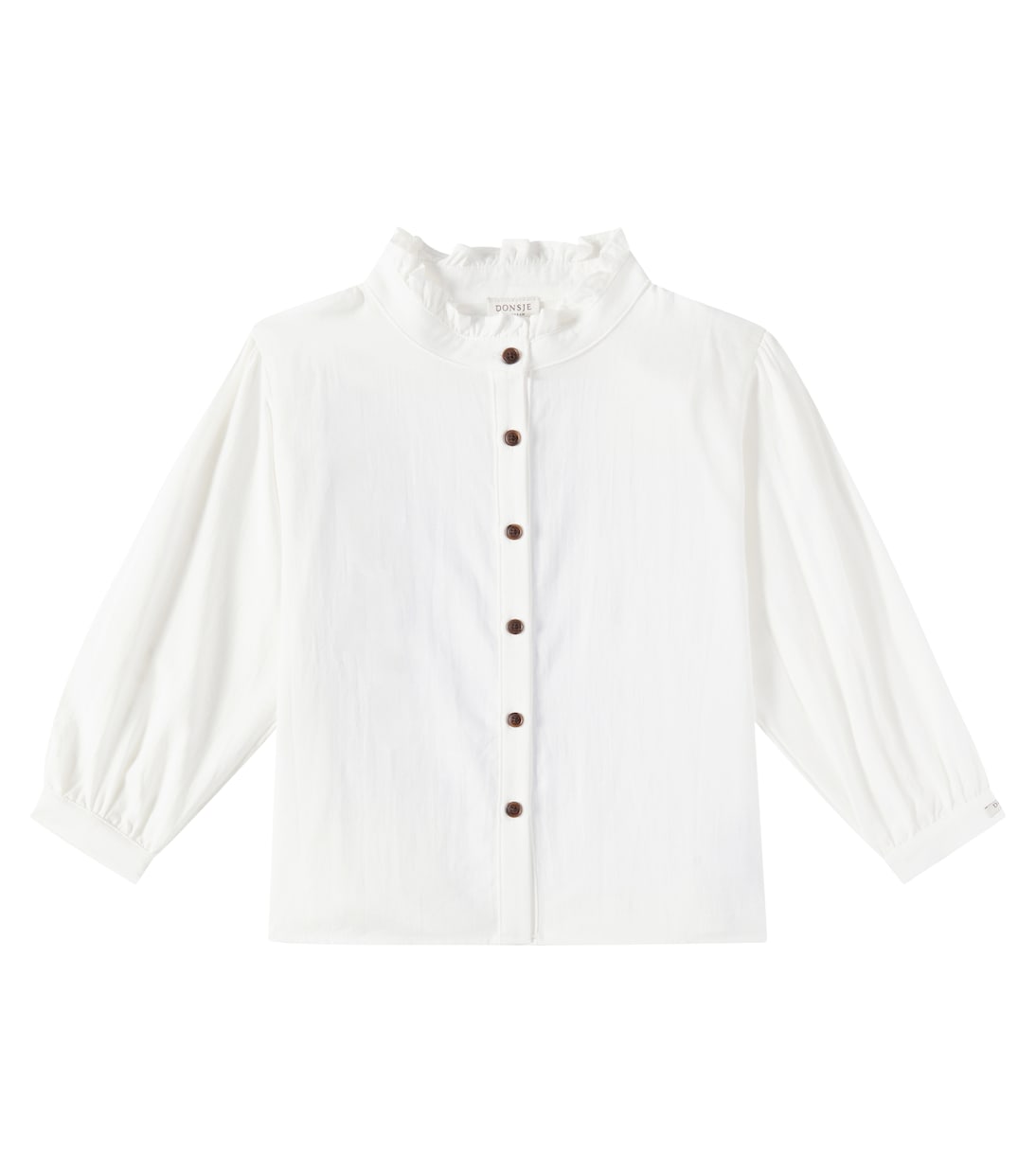 Fini ruffled cotton blouse | Donsje