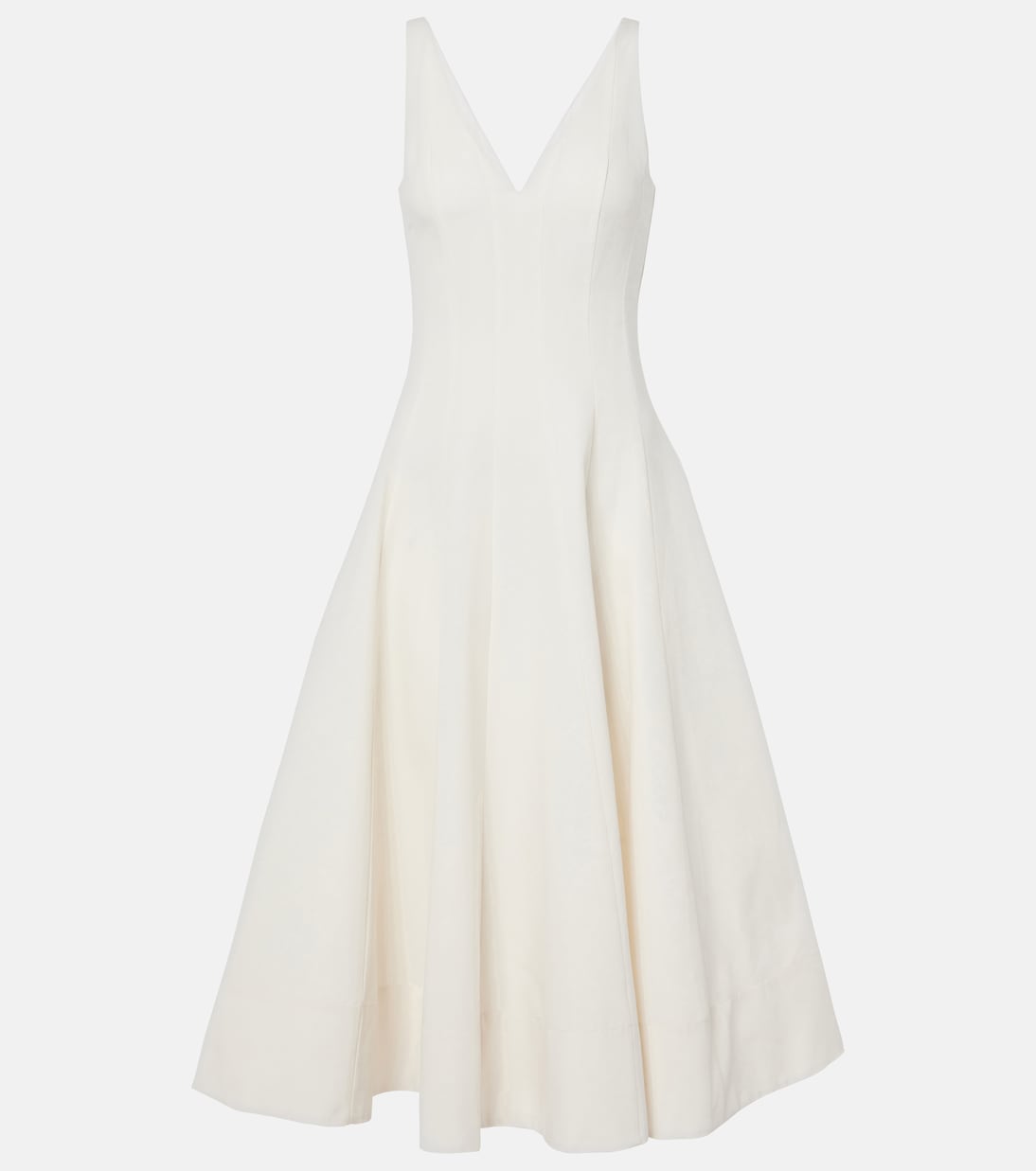 Bridal - Abito midi Marieta in misto cotone | Staud