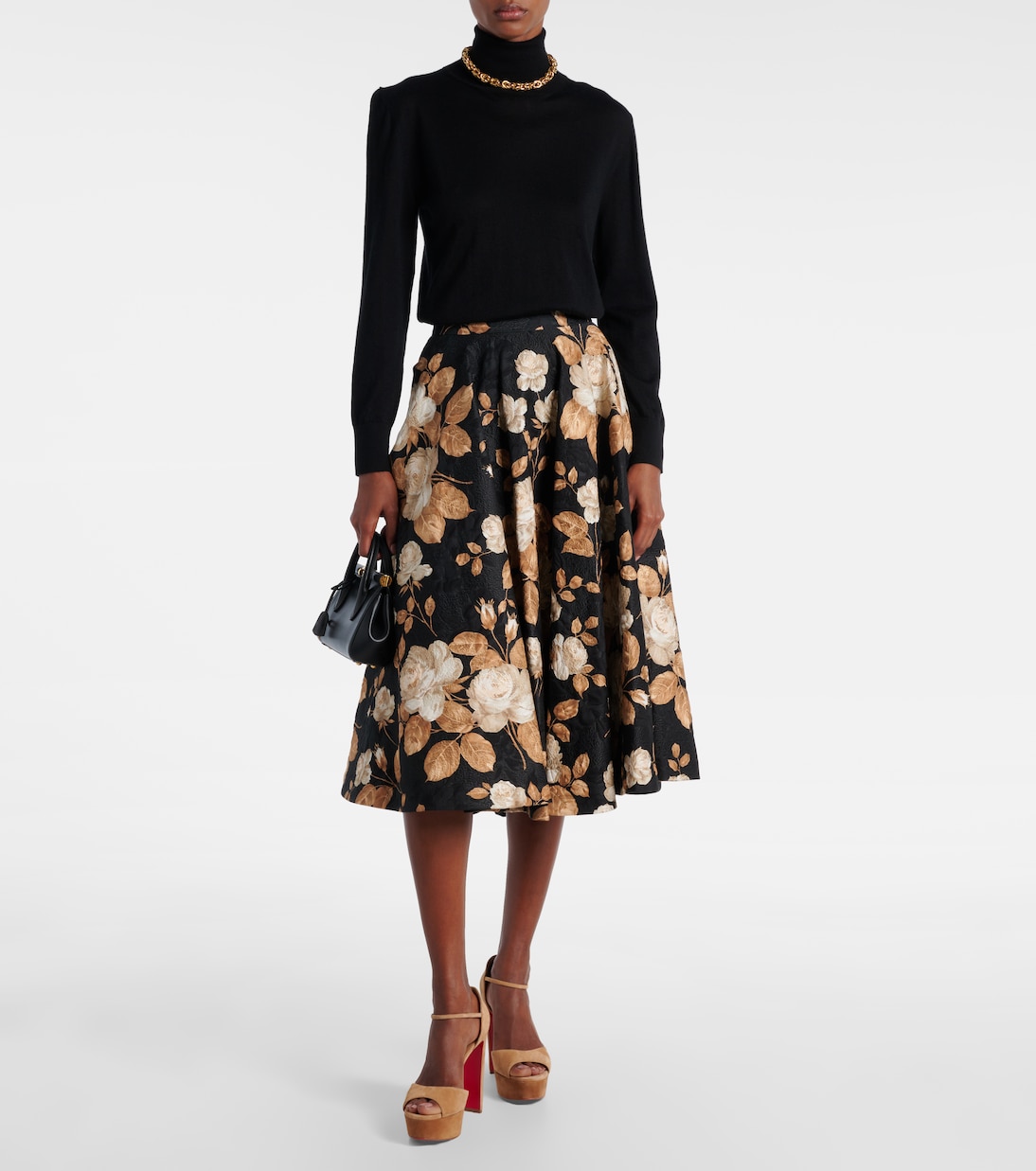 Sandales Sandaloo 130 à plateau en daim | Christian Louboutin