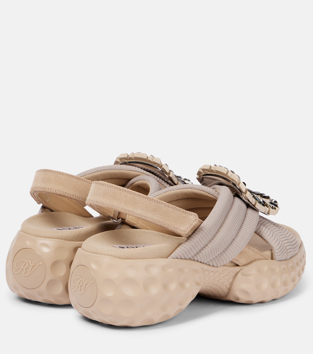 Viv' Run embellished slingback sandals | Roger Vivier