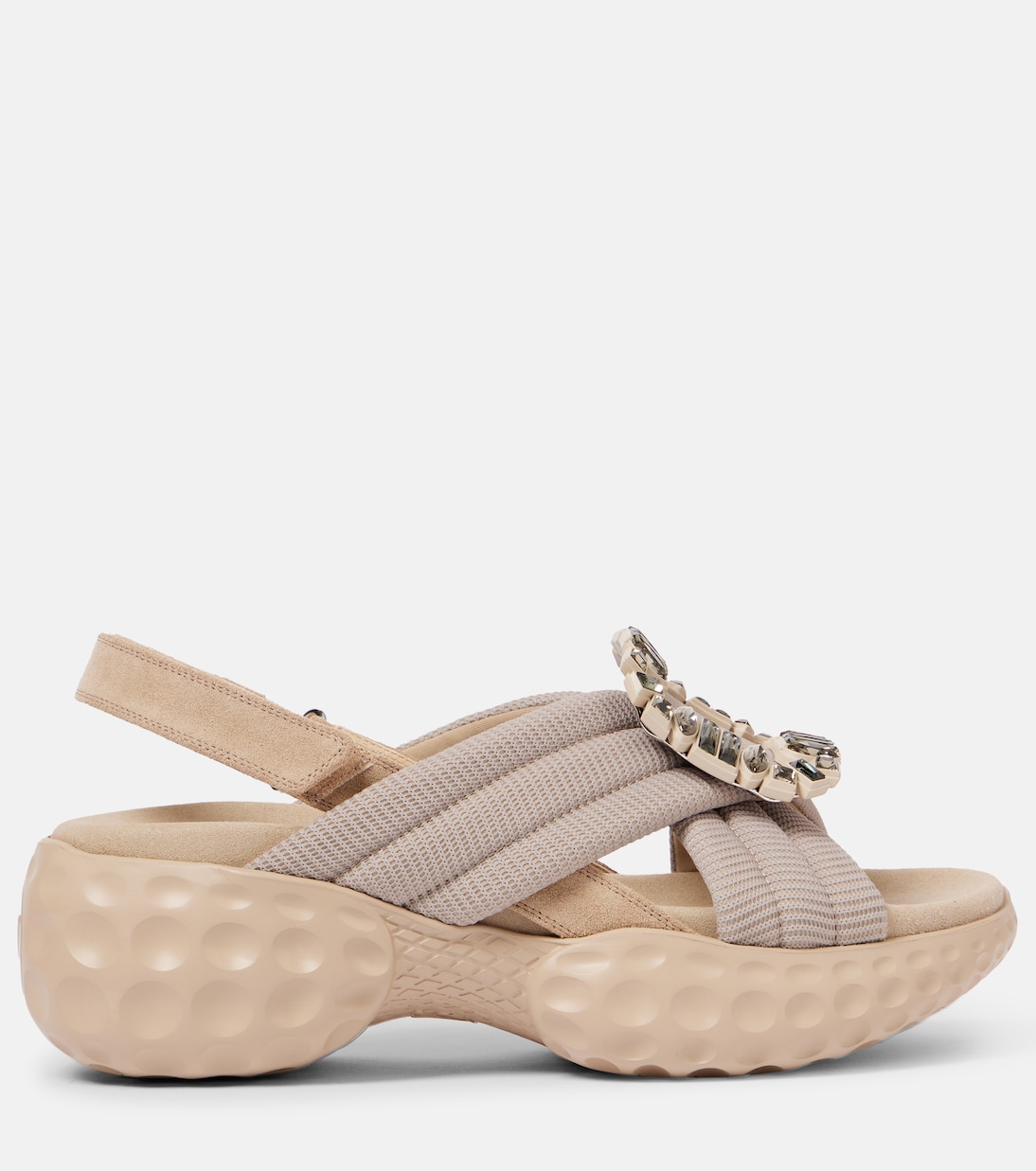 Viv' Run embellished slingback sandals | Roger Vivier