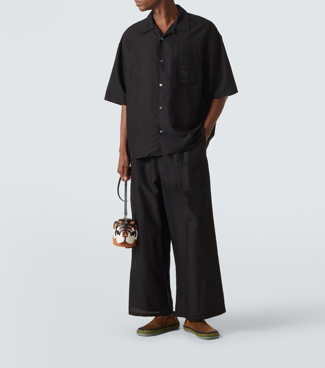 九分阔腿裤 | Loewe