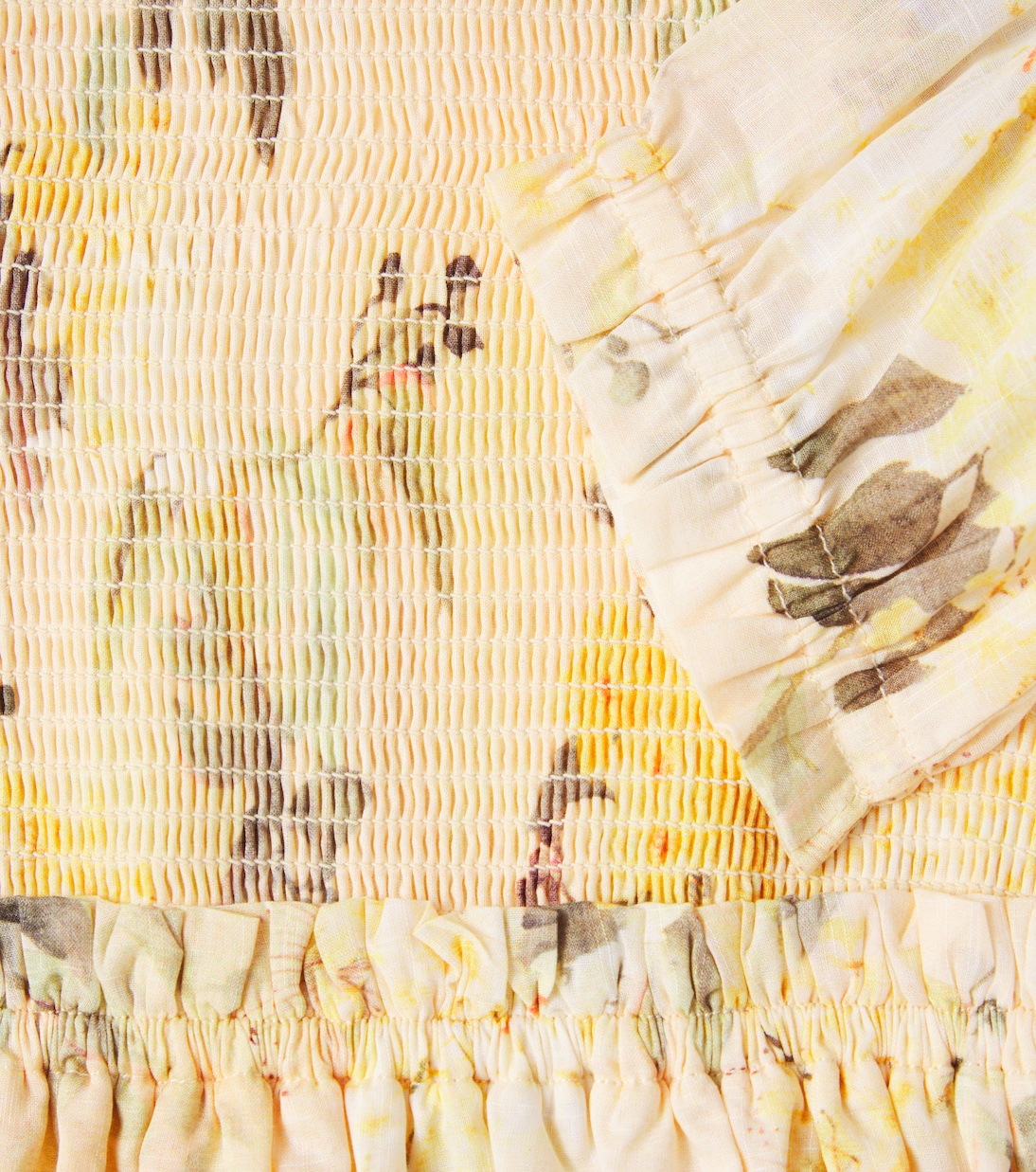 Abito Cascadian in cotone con stampa floreale | Zimmermann Kids