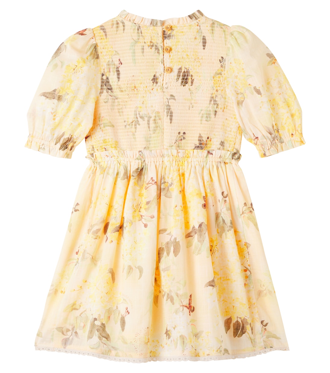 Abito Cascadian in cotone con stampa floreale | Zimmermann Kids