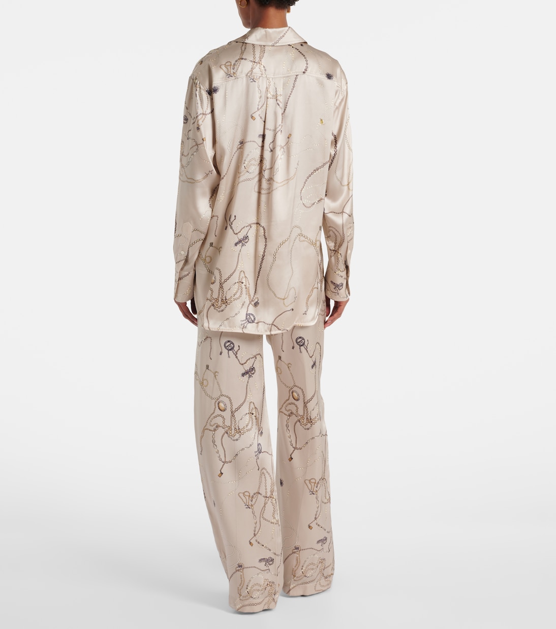 Bedrucktes Hemd aus Seide | Victoria Beckham