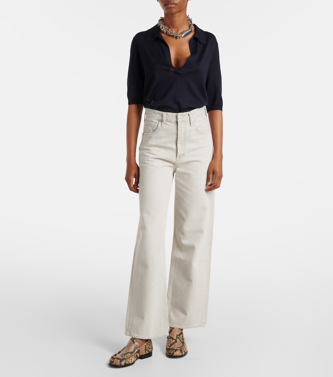 High-Rise Wide-Leg Jeans Ren | Agolde