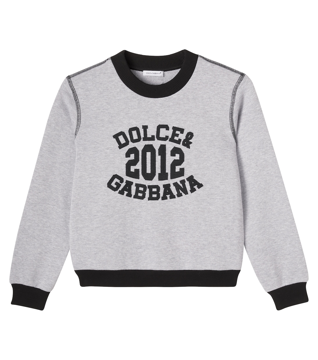 Logo cotton fleece sweatshirt | Dolce&Gabbana Kids