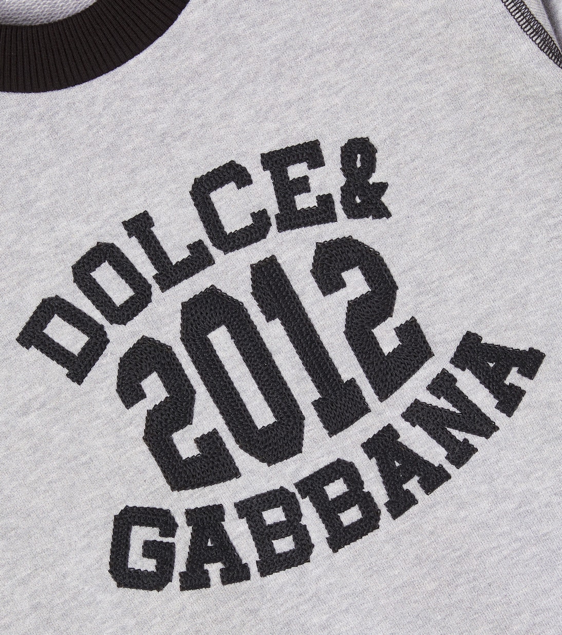 Logo cotton fleece sweatshirt | Dolce&Gabbana Kids