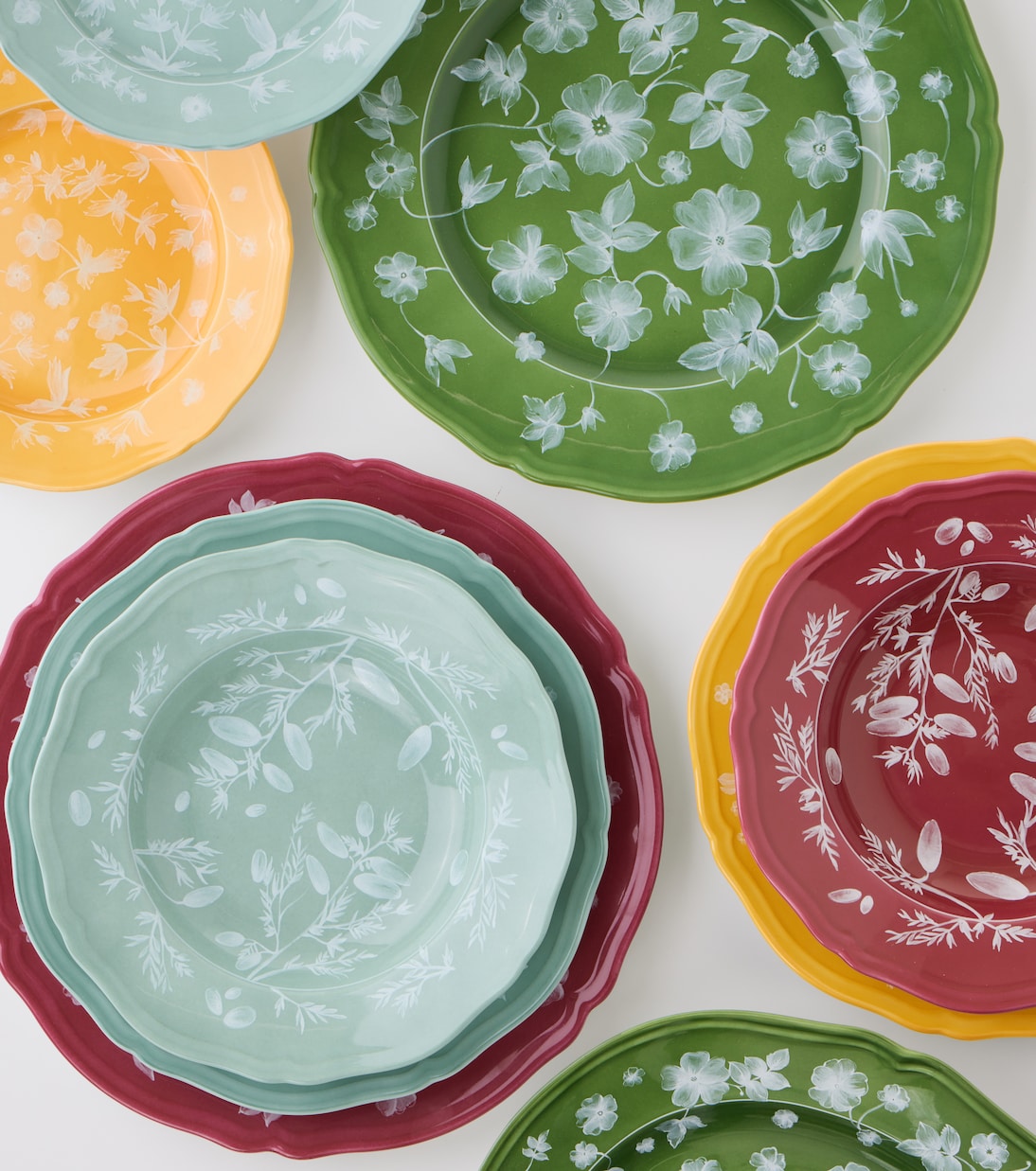 x Ginori 1735 floral porcelain dessert plate | Cabana