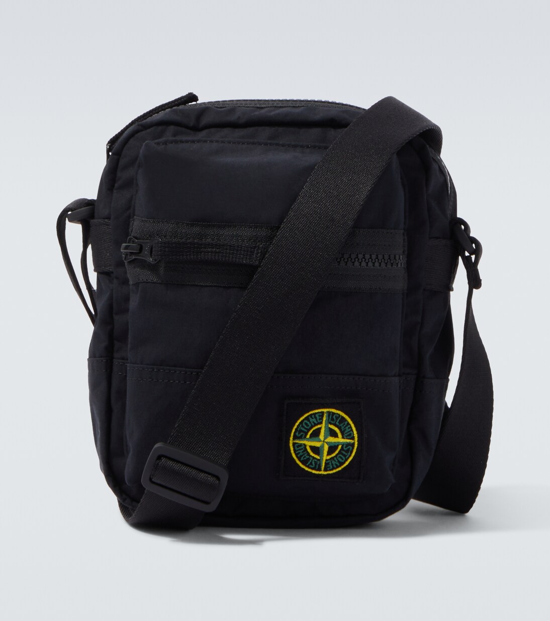 Aluminium Tela Compass poplin crossbody bag | Stone Island