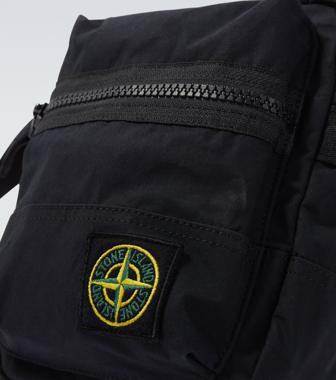 Aluminium Tela Compass poplin crossbody bag | Stone Island