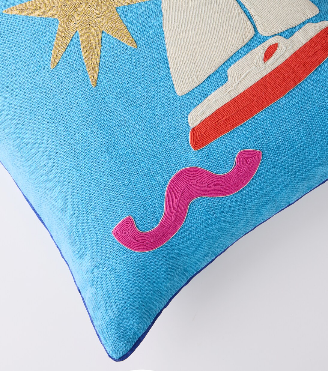 Playa Sailboat linen cushion | Jonathan Adler