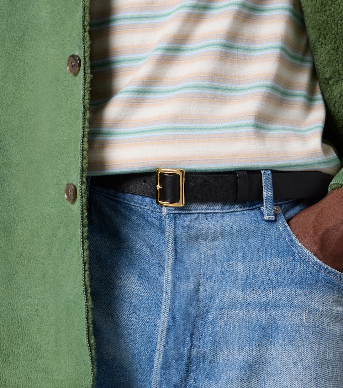 Leather belt | Auralee